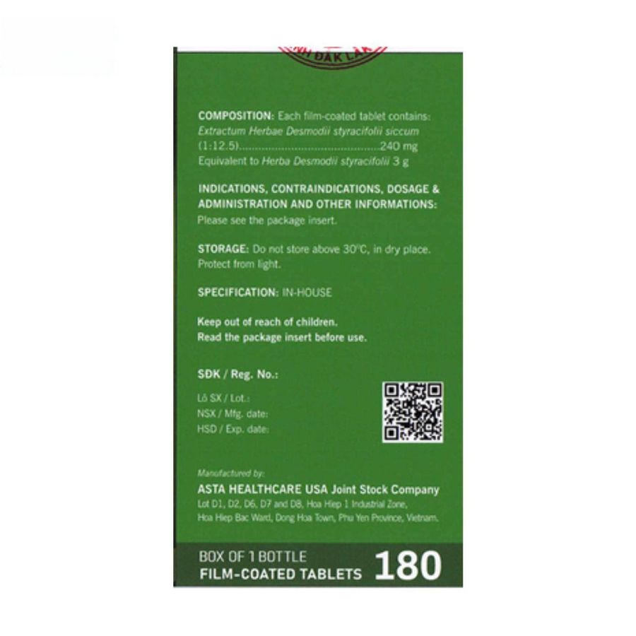 Viên uống Kim Tiền Thảo 240mg - Hỗ trợ điều trị sỏi thận, sỏi mật cho người - bản tiêu chuẩn