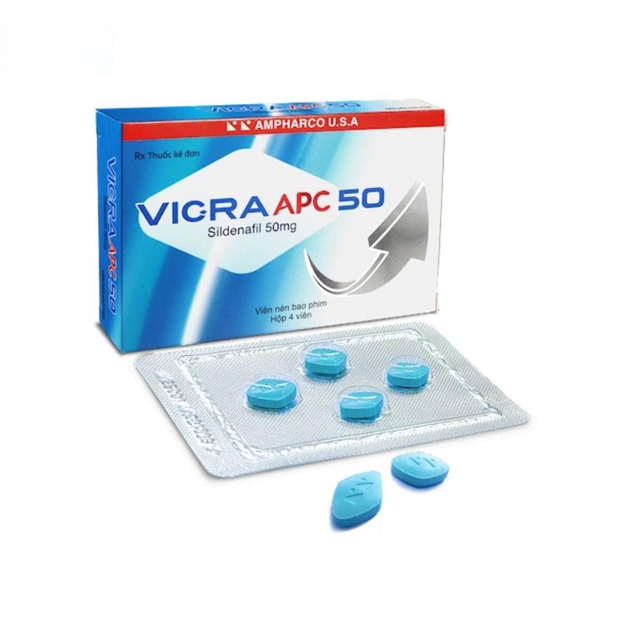 Viên uống VICRAAPC 50 - hỗ trợ điều trị rối loạn cương dương cho nam giới trưởng thành - giao nhanh