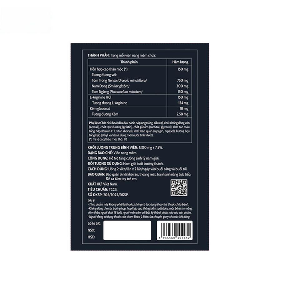 Viên uống Amaking 150mg - Tăng cường sinh lý nam giới trưởng thành - đóng gói kín