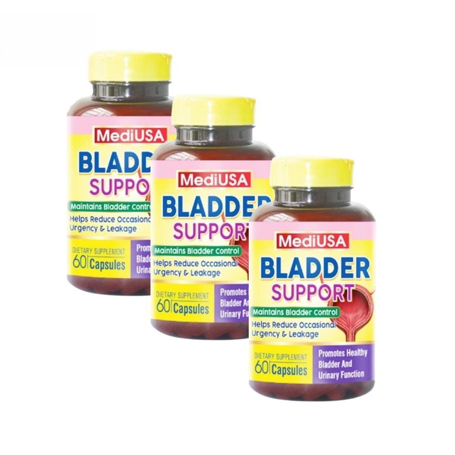 Viên uống MediUSA Bladder Support 60 viên - Hỗ trợ chức năng bàng quang, giảm tiểu són và tiểu nhiều lần cho người rối loạn bàng - mẫu mới