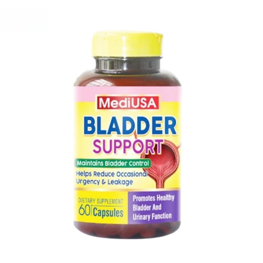 Viên uống MediUSA Bladder Support 60 viên - Hỗ trợ chức năng bàng quang, giảm tiểu són và tiểu nhiều lần cho người rối loạn bàng - đóng gói kín