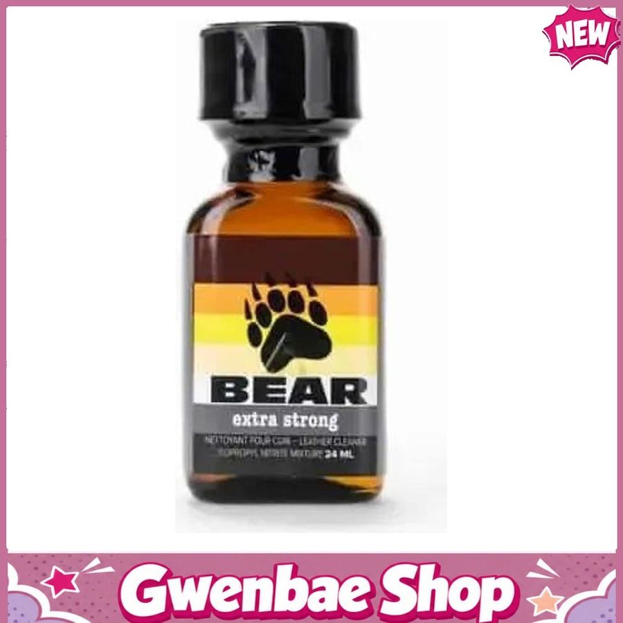 Chai Hít Tăng Khoái Cảm Kích Thích Bao Phê Popper Bear Leather Cleaner 24ml - Gwenshop Chính Hãng