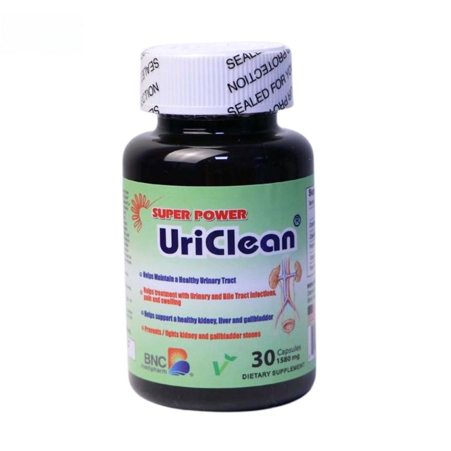 Viên uống Super Power UriClean 30 viên - Hỗ trợ sức khỏe tiết niệu, ngăn ngừa viêm nhiễm cho người lớn. - chính hãng