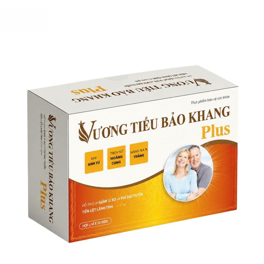 Viên nang Vương Tiểu Bảo Khang Plus - Hỗ trợ giảm u xơ, phì đại tuyến tiền liệt cho nam giới - mẫu mới