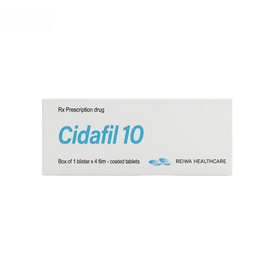 Viên uống Cidafil 10mg - điều trị rối loạn cương dương cho nam giới trưởng thành - giao nhanh