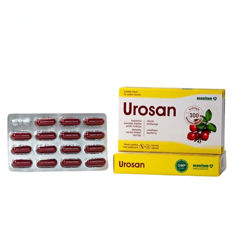 Viên uống Urosan Aconitum - Hỗ trợ tăng cường sức khỏe hệ tiết niệu, giảm viêm nhiễm đường tiểu cho người bị tiểu buốt, tiểu rắt. - mẫu mới