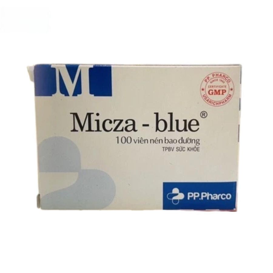 Viên uống Micza Blue PP Pharco - Hỗ trợ lợi niệu, giảm tiểu buốt cho người có sỏi tiết niệu - mẫu mới