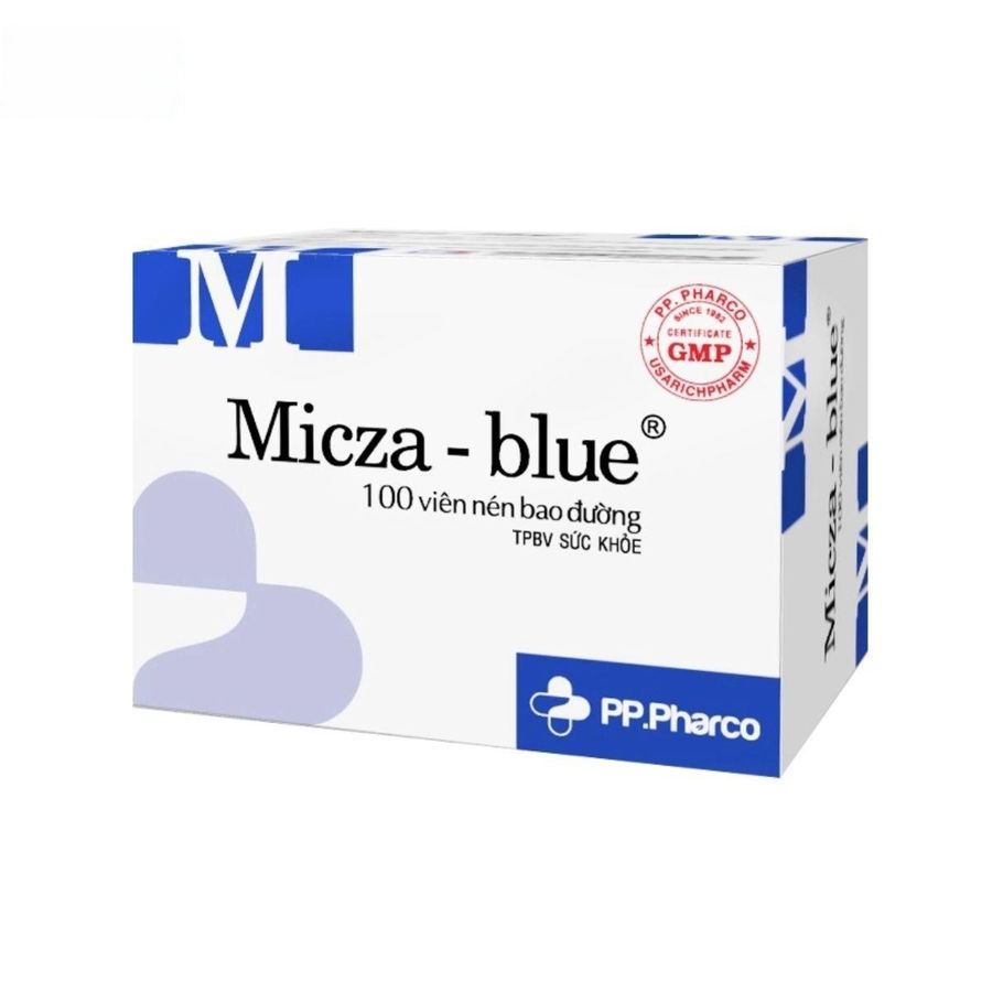 Viên uống Micza Blue PP Pharco - Hỗ trợ lợi niệu, giảm tiểu buốt cho người có sỏi tiết niệu - hàng chuẩn