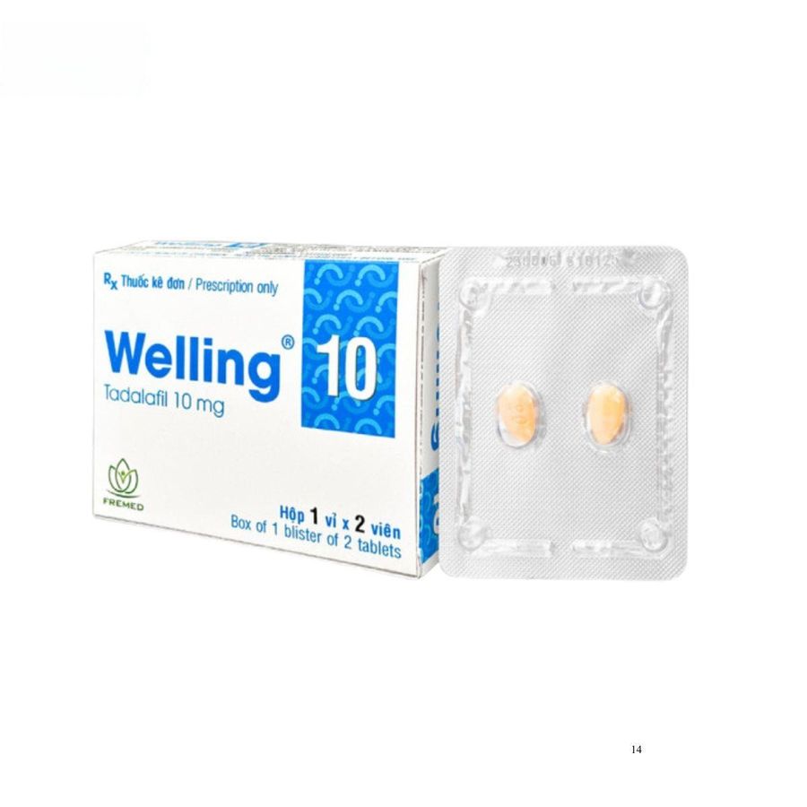 Viên uống Welling 10 - điều trị rối loạn cương dương cho nam giới trưởng thành - mẫu mới