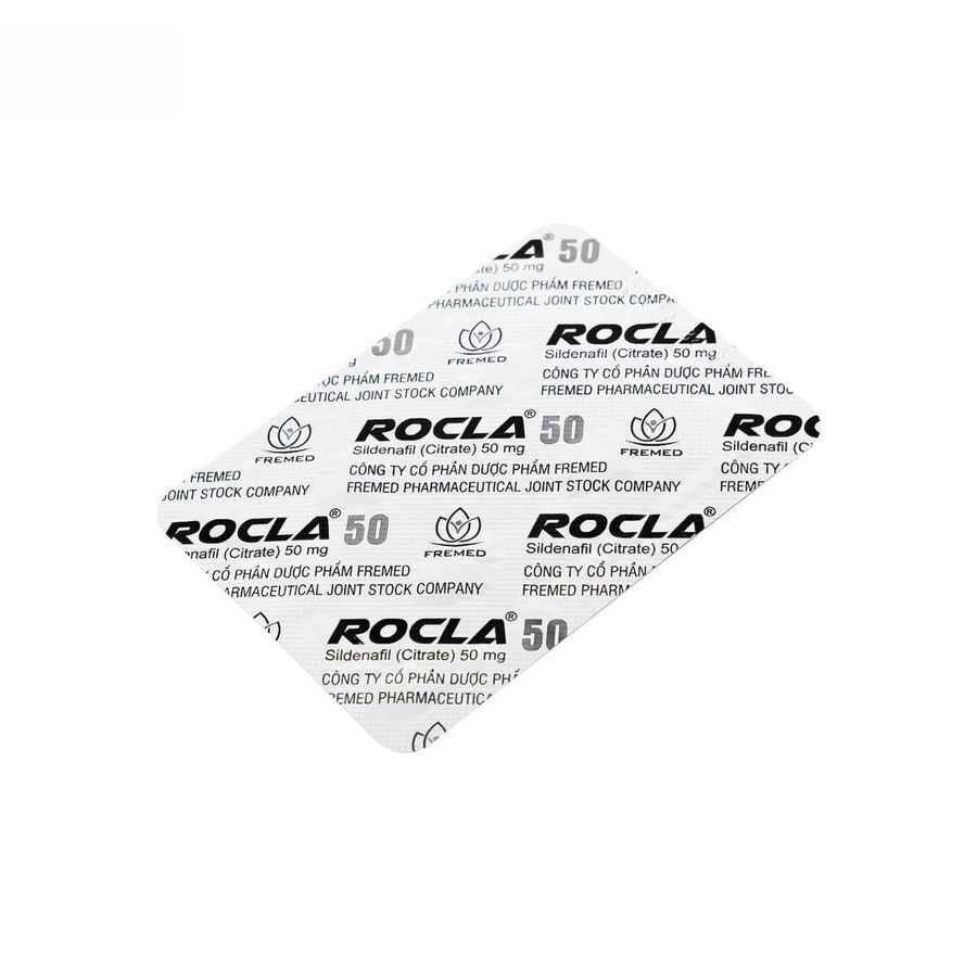 Viên uống Rocla 50mg - điều trị rối loạn cương dương cho nam giới trưởng thành - chính hãng