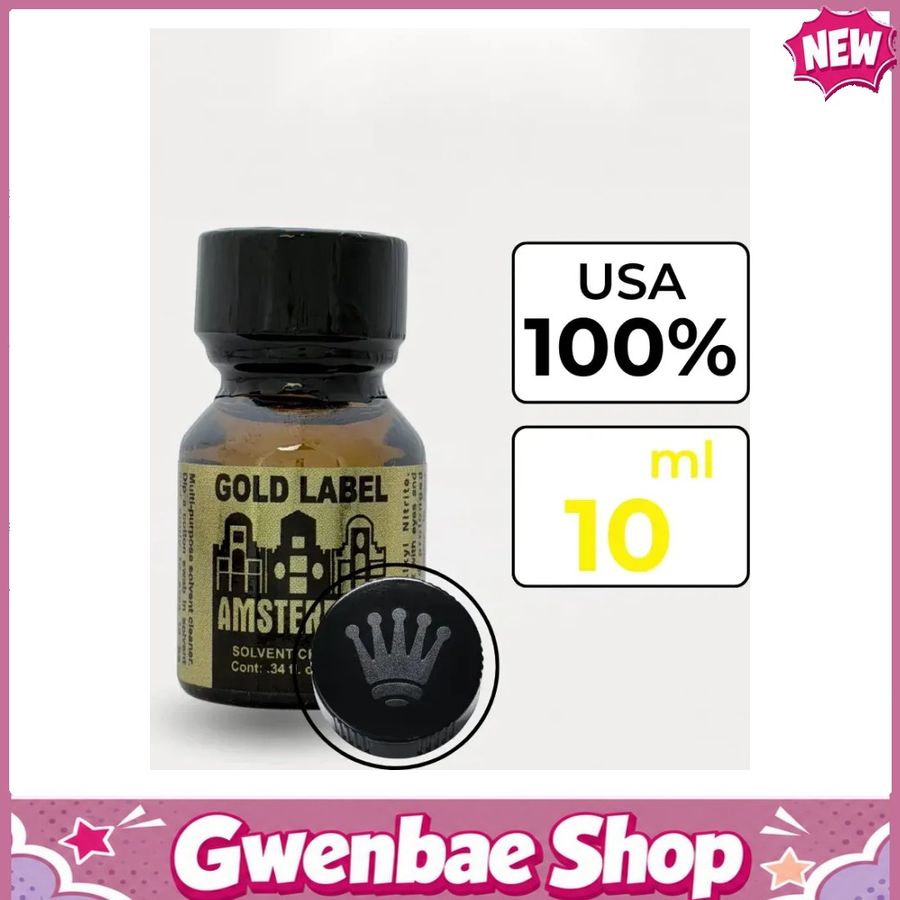Chai Hít Tăng Khoái Cảm Kích Thích Bao Phê Popper Amsterdam Gold 10ml - Gwenshop Chính Hãng
