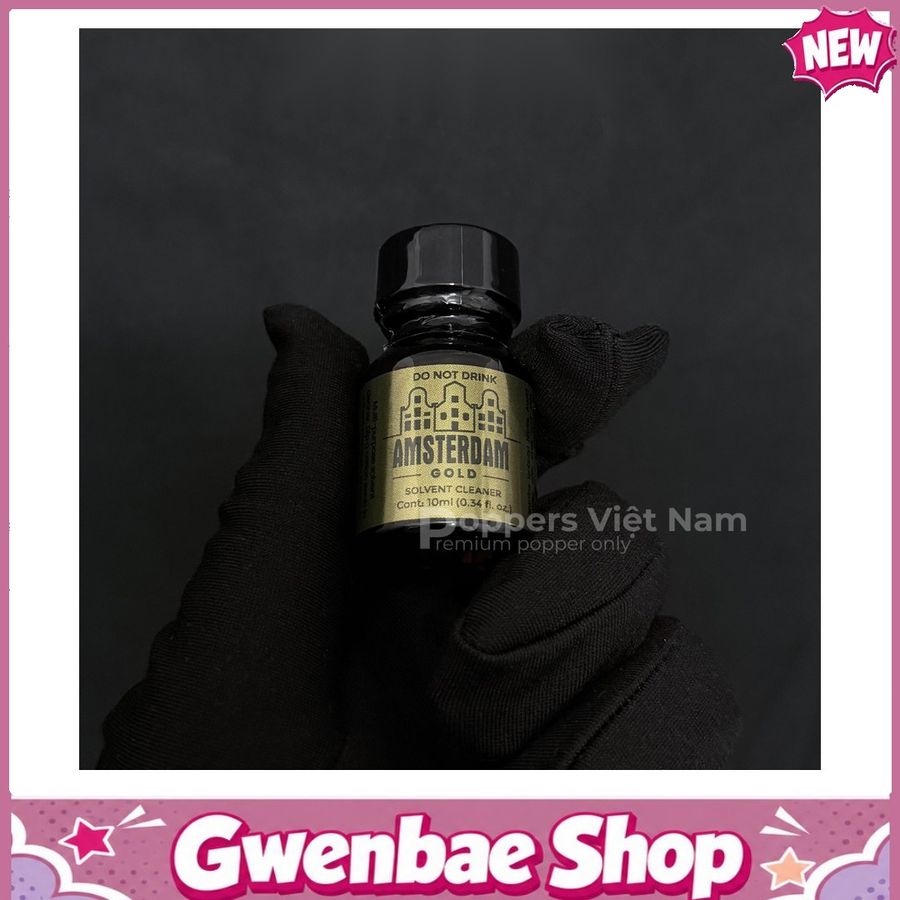 Chai Hít Cực Mạnh Lên Đỉnh Nhanh Popper Amsterdam Gold 10ml - Gwenshop Chính Hãng