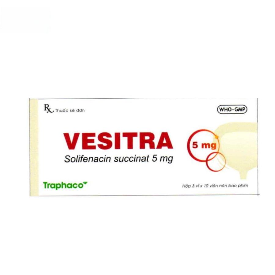 Viên uống Vesitra 5mg - Điều trị tiểu không tự chủ do thôi thúc cho người lớn - giao nhanh