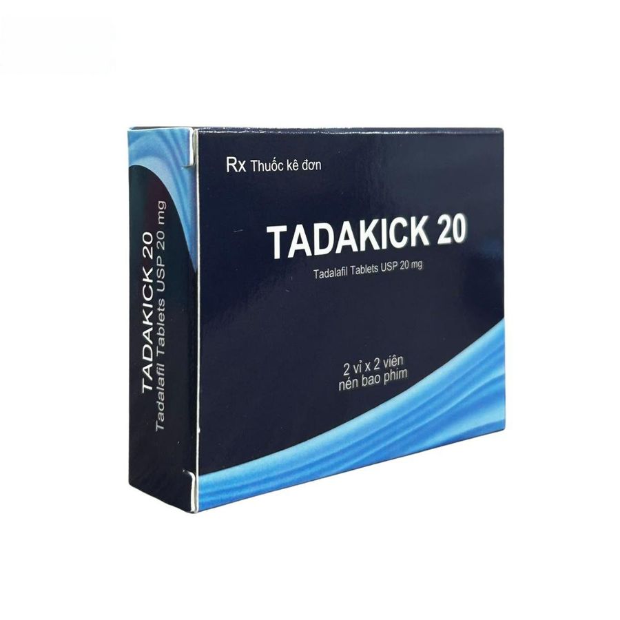 Viên uống Tadakick 20mg - hỗ trợ rối loạn bản lĩnh phái mạnh cho nam giới trưởng thành - bản tiêu chuẩn