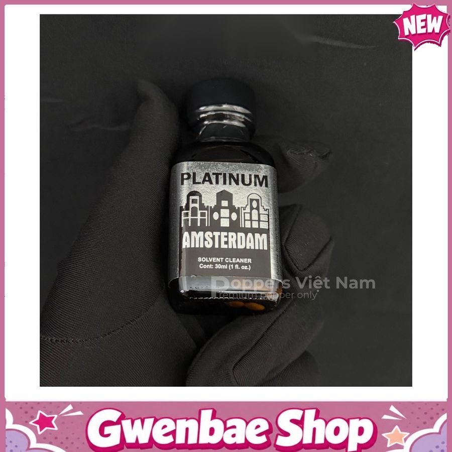 Chai Hít Cực Mạnh Lên Đỉnh Nhanh Popper Amsterdam Platinum 30ml - Gwenshop Chính Hãng