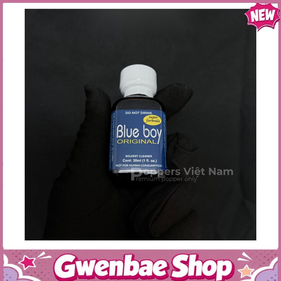 Chai Hít Thư Giãn Bay Phê Cho Cặp Đôi Popper Blue Boy 30ml - Gwenshop Chính Hãng