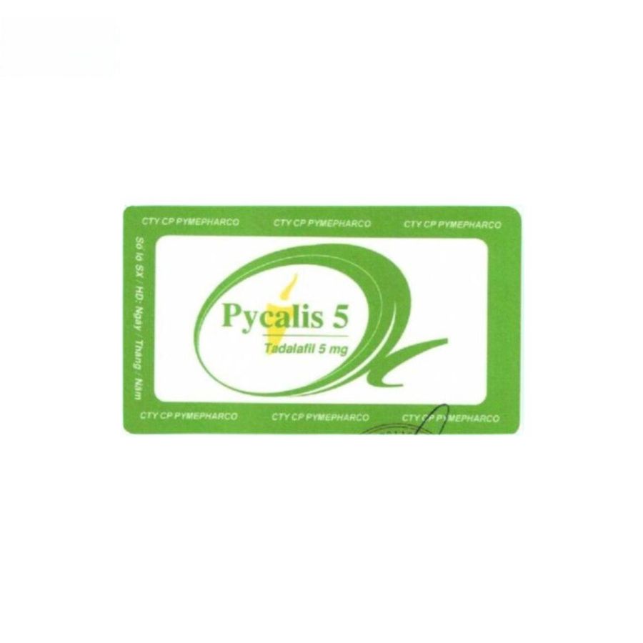 Viên uống Pycalis 5 mg - Điều trị rối loạn sinh lý nam hiệu quả cho nam giới trưởng thành - đóng gói kín