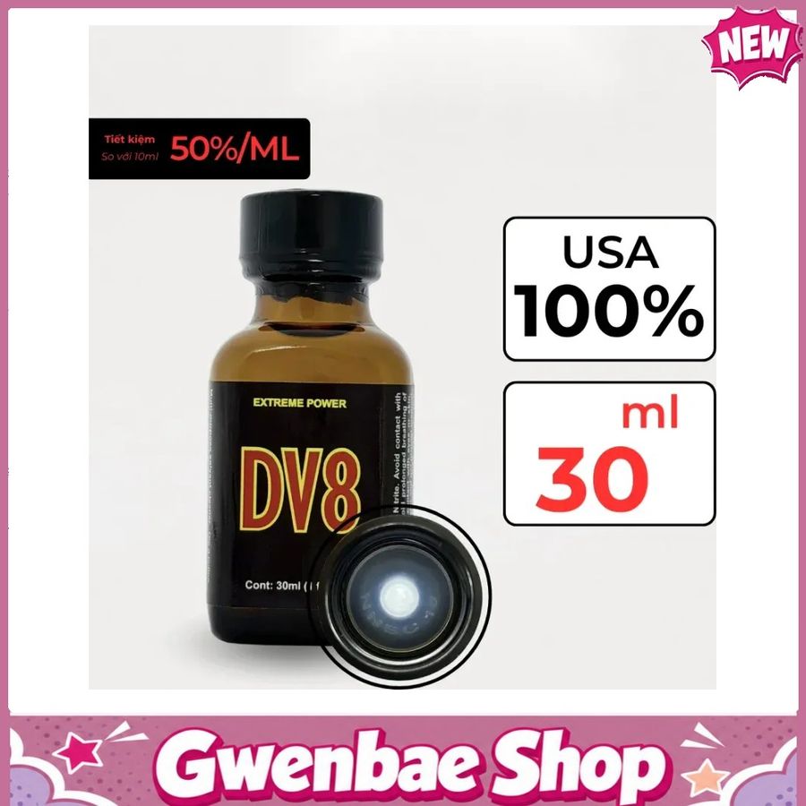 Chai Hít Tăng Khoái Cảm Kích Thích Bao Phê Popper DV8 30ml - Gwenshop Chính Hãng