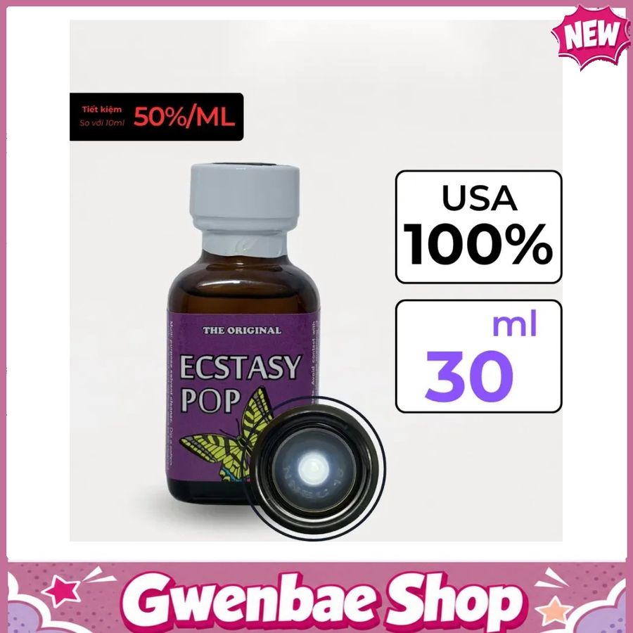 Chai Hít Tăng Khoái Cảm Kích Thích Bao Phê Popper Ecstasy Pop 30ml - Gwenshop Chính Hãng