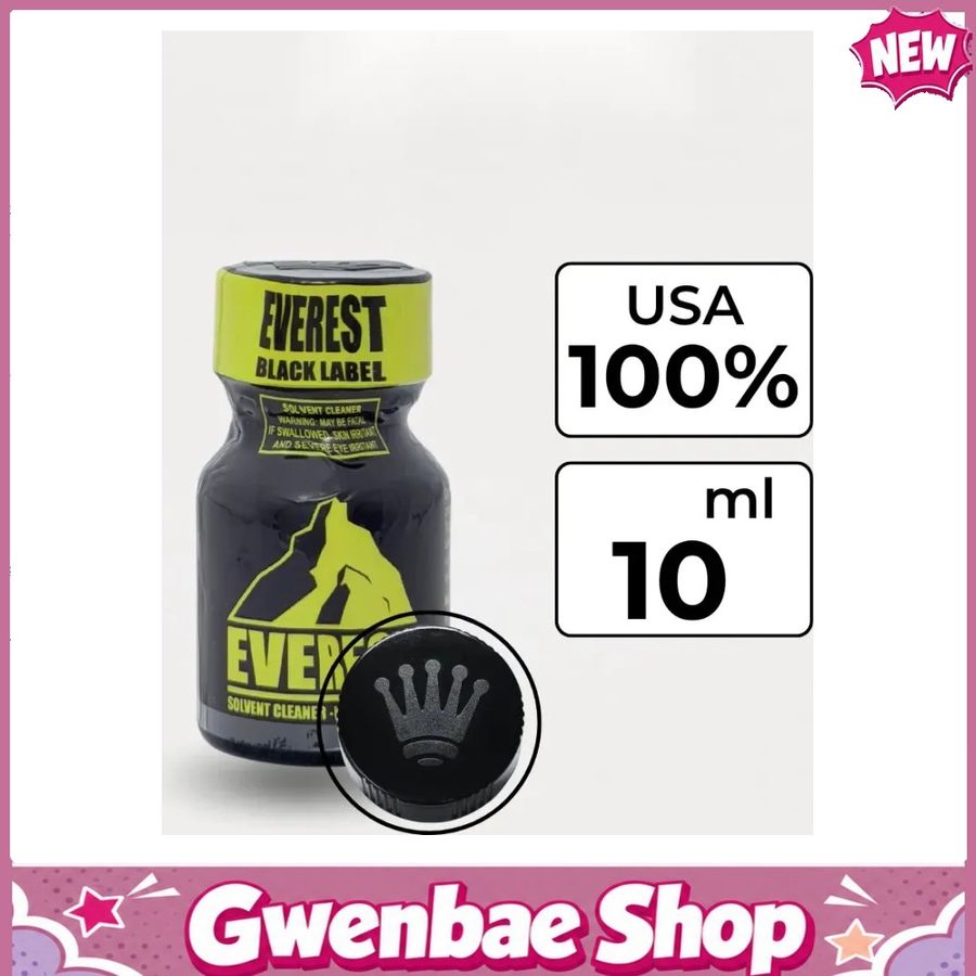 Chai Hít Cực Mạnh Lên Đỉnh Nhanh Popper Everest Black 10ml Hàng Chuẩn - Gwenshop Chính Hãng