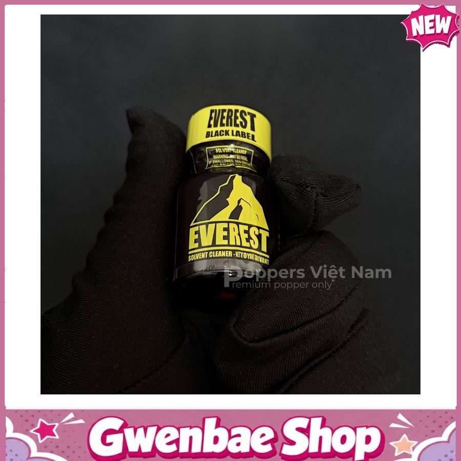 Chai Hít Cực Mạnh Lên Đỉnh Nhanh Popper Everest Black 10ml - Gwenshop Chính Hãng