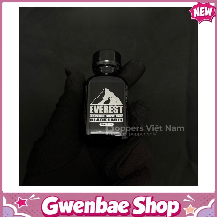 Chai Hít Thư Giãn Bay Phê Cho Cặp Đôi Popper Everest Black 30ml - Gwenshop Chính Hãng