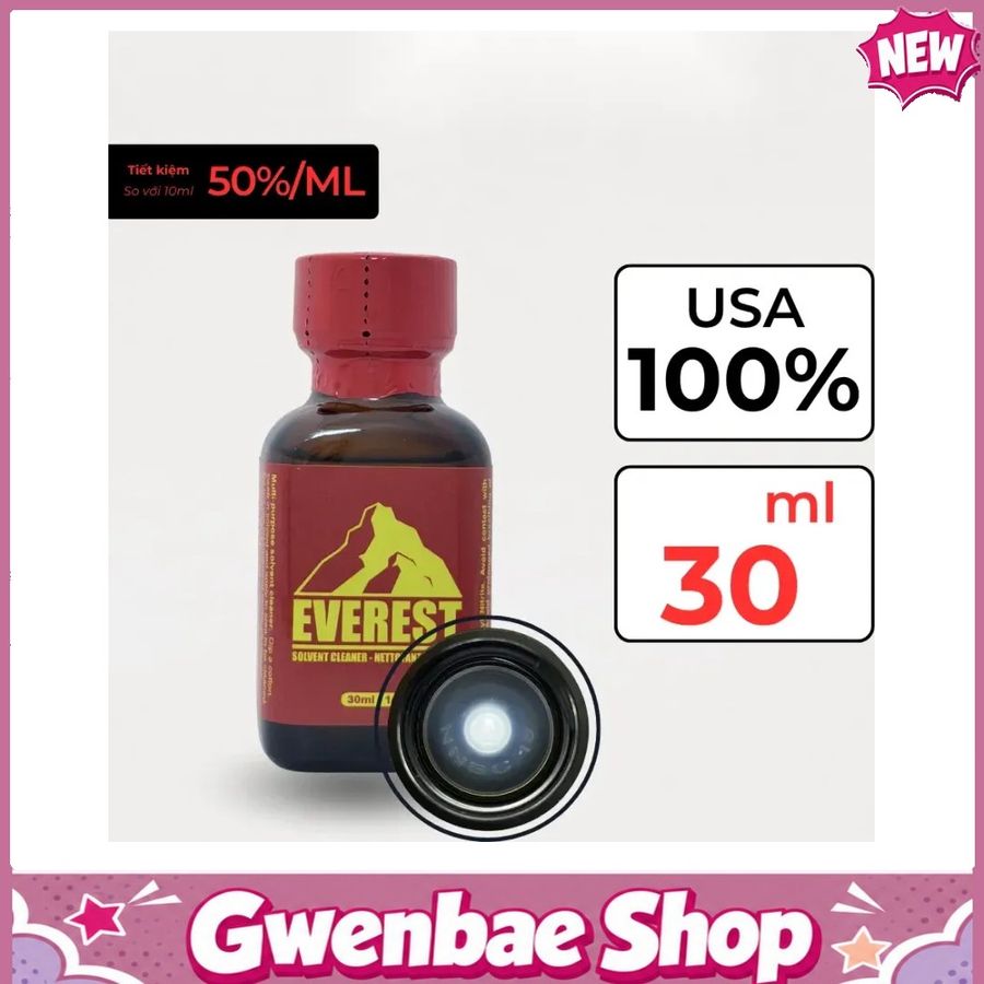 Chai Hít Tăng Khoái Cảm Kích Thích Bao Phê Popper Everest Red 30ml - Gwenshop Chính Hãng