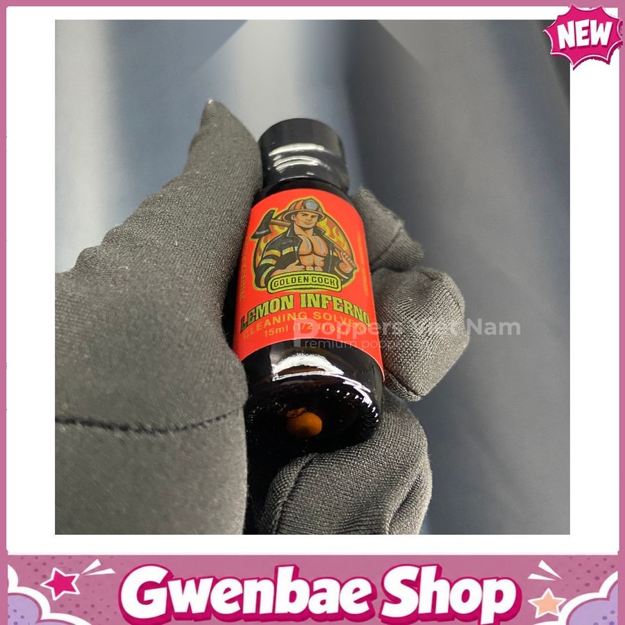 Chai Hít Cực Mạnh Lên Đỉnh Nhanh Popper Lemon Inferno 15ml - Gwenshop Chính Hãng