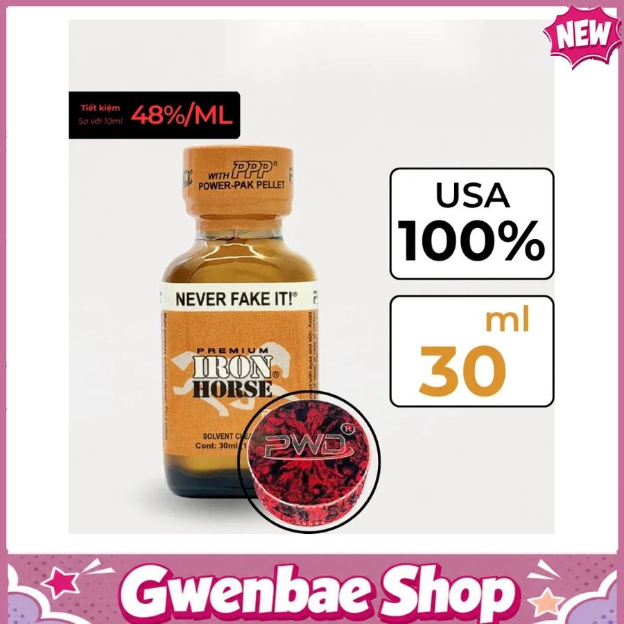 Chai Hít Tăng Khoái Cảm Kích Thích Bao Phê Popper Iron Horse 30ml - Gwenshop Chính Hãng
