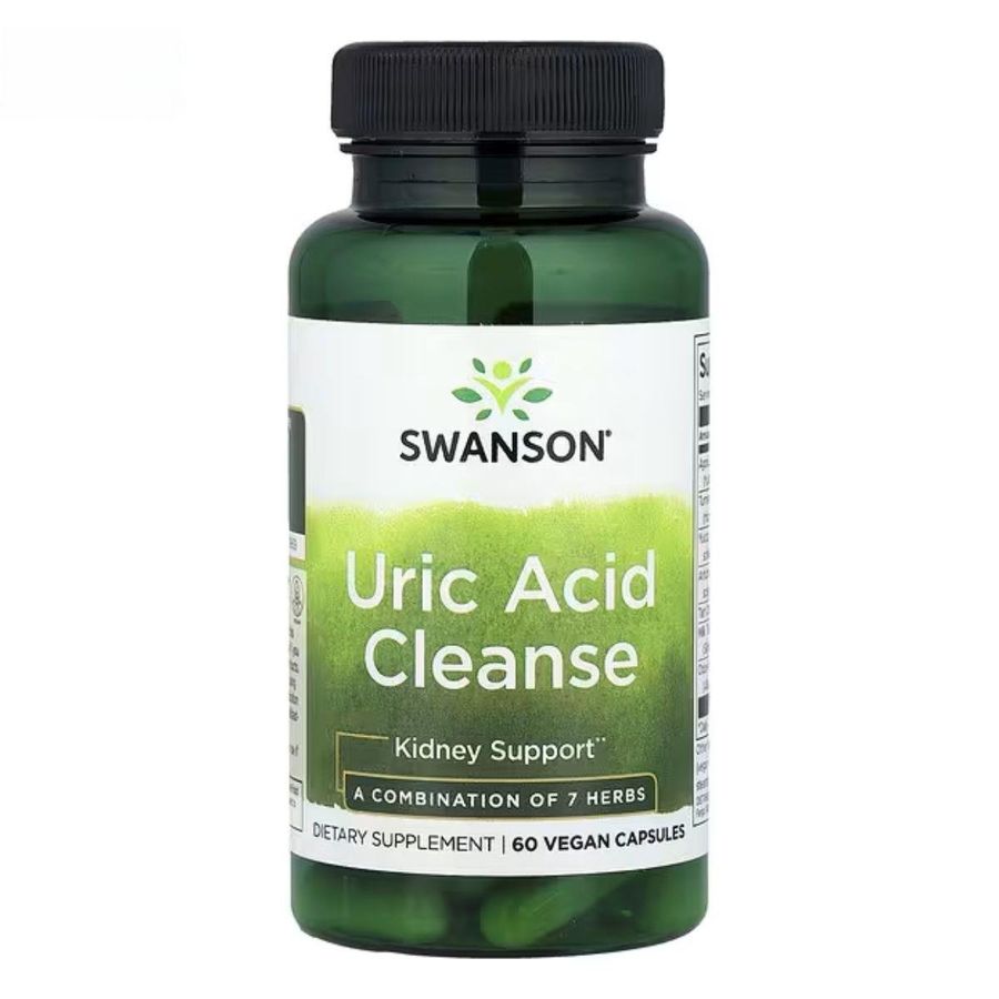 Viên uống Swanson Uric Acid Cleanse hỗ trợ đào thải acid uric, bảo vệ thận và gan cho người lớn. - giao nhanh