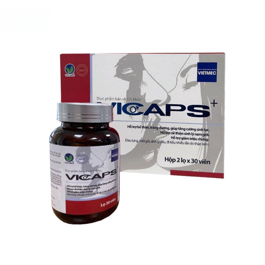 Viên uống Vicaps 10 viên/hộp - Tăng cường sinh lý và sức khỏe thận cho nam giới trưởng thành
