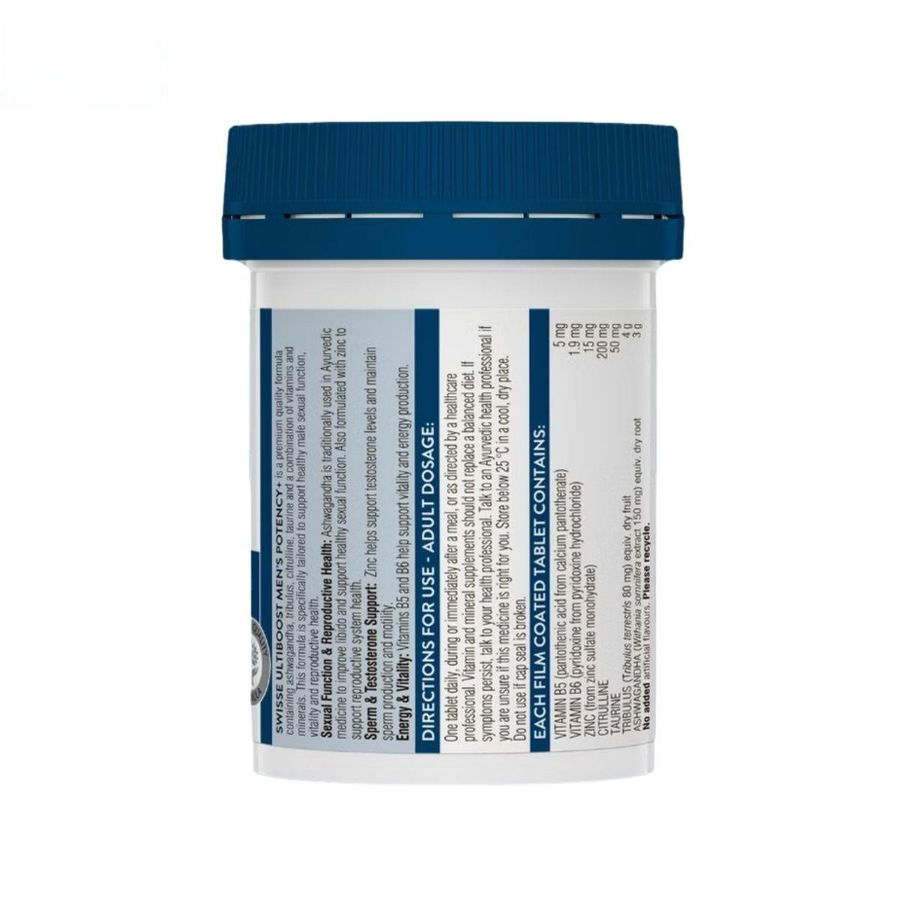 Viên uống Swisse Ultiboost Men - bổ sung dinh dưỡng cho nam giới tăng cường sức khỏe - mẫu mới