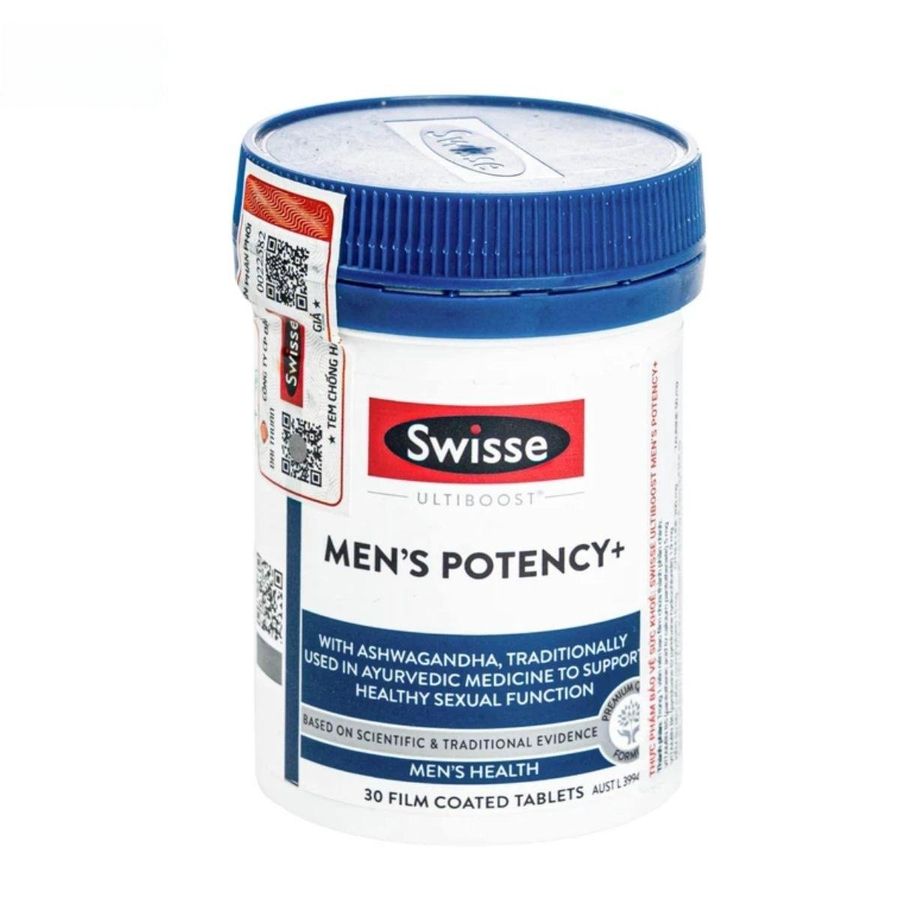 Viên uống Swisse Ultiboost Men - bổ sung dinh dưỡng cho nam giới tăng cường sức khỏe - đóng gói kín
