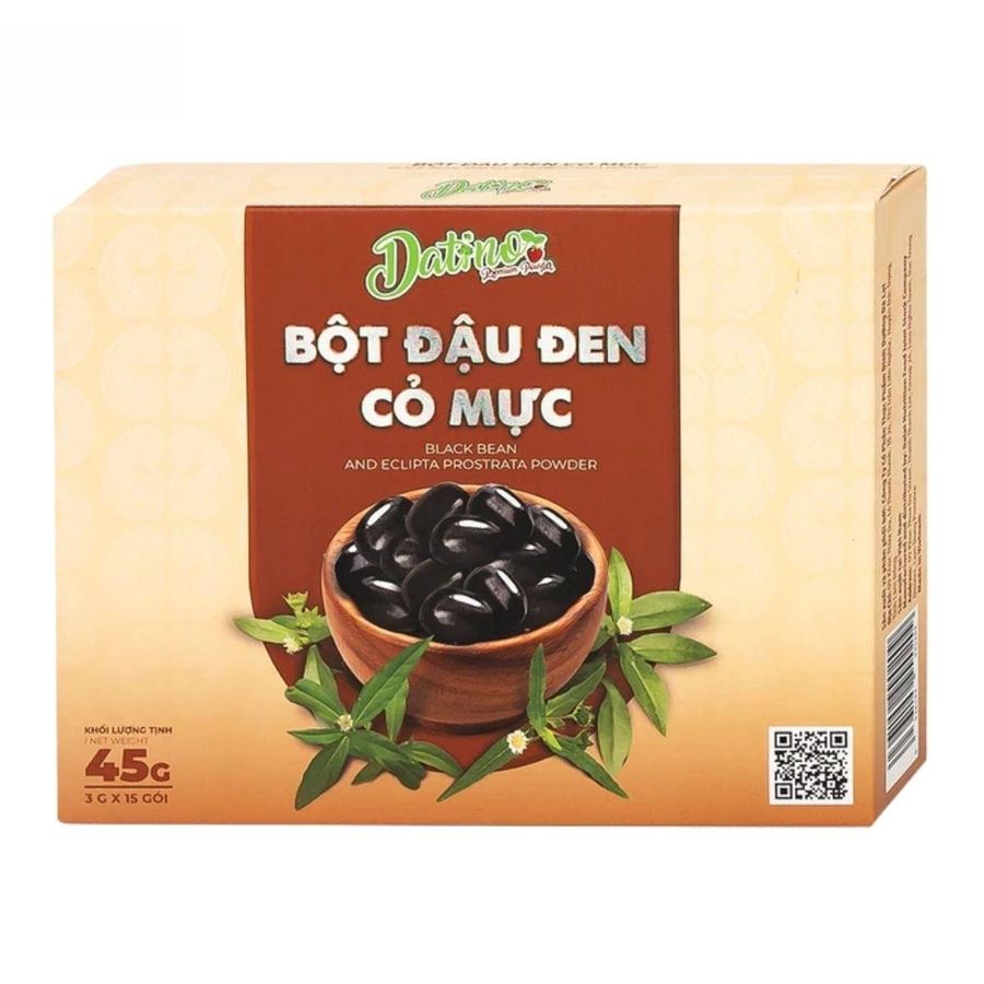 Bột Đậu Đen Cỏ Mực Datino 3g - Thanh Nhiệt, Bảo Vệ Thận Cho Người Trung Niên