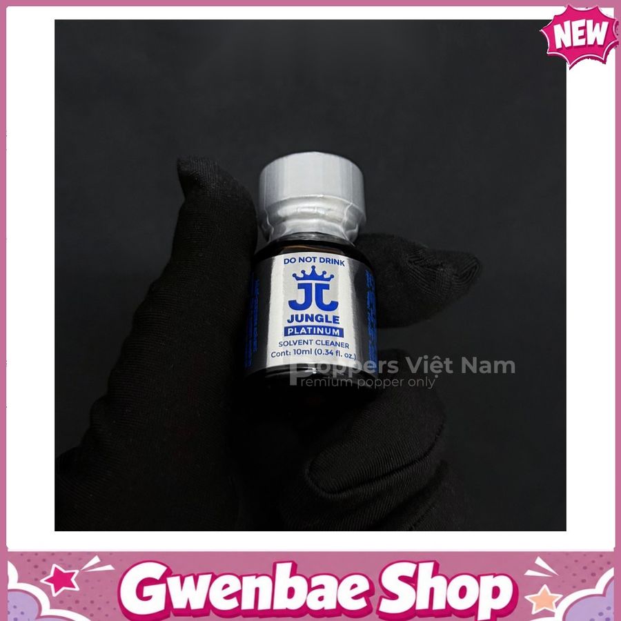 Chai Hít Thư Giãn Bay Phê Cho Cặp Đôi Popper Jungle Platinum 10ml Hàng Chuẩn - Gwenshop Chính Hãng