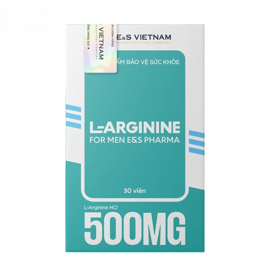 Viên uống L-Arginine For Men E&S Pharma 500mg - Tăng cường sinh lý nam giới trưởng thành - mẫu mới
