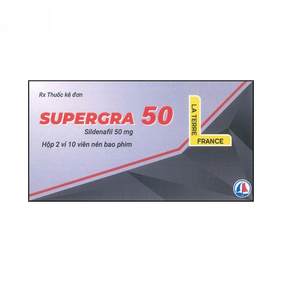 Viên uống Supergra 50mg - điều trị rối loạn sinh lý nam cho nam giới - giao nhanh