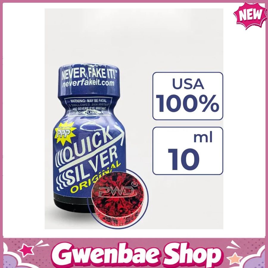 Chai Hít Tăng Khoái Cảm Kích Thích Bao Phê Popper Quick Silver 10ml - Gwenshop Chính Hãng