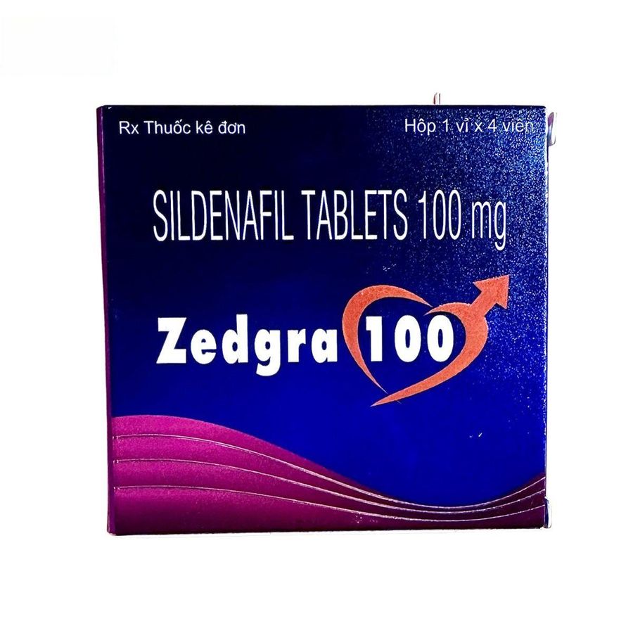 Viên uống Zedgra 100mg - Điều trị rối loạn sinh lý nam hiệu quả cho nam giới trưởng thành - bản tiêu chuẩn