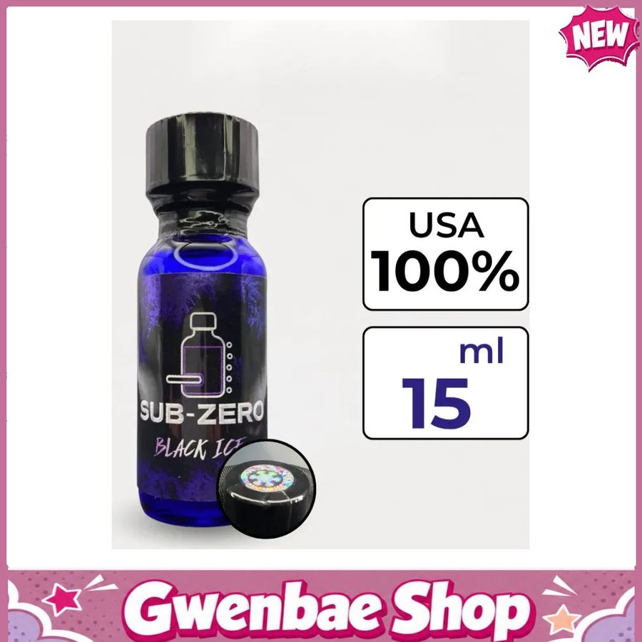 Chai Hít Tăng Khoái Cảm Kích Thích Bao Phê Popper Sub-Zero Black Ice 15ml - Gwenshop Chính Hãng