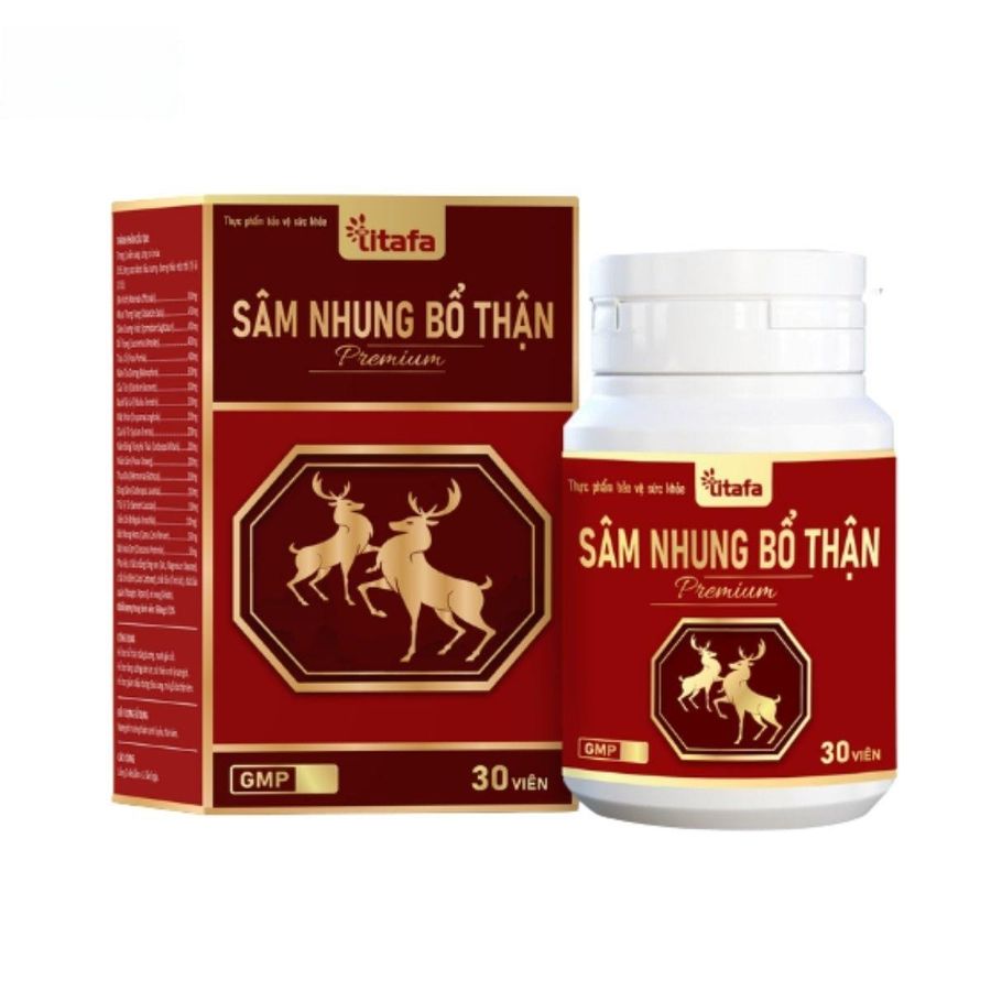 Viên uống Titafa Sâm nhung bổ thận Premium - Tăng cường sinh lý nam giới - Đối tượng suy giảm sinh lý và thận kém.