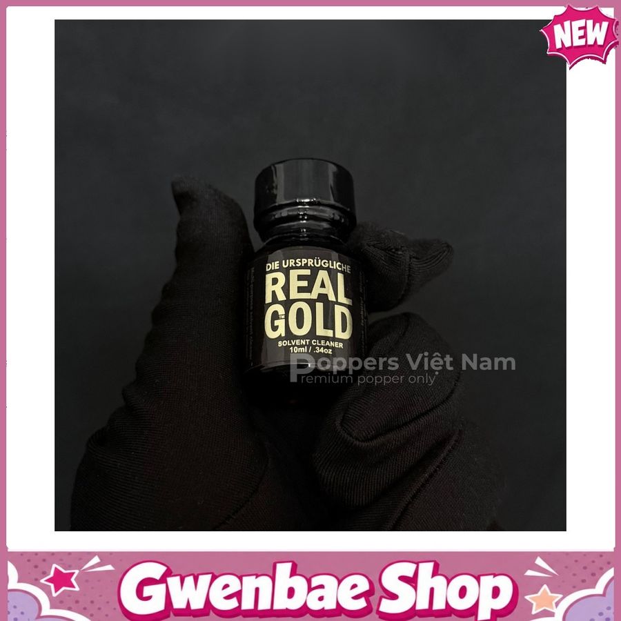 Chai Hít Cực Mạnh Lên Đỉnh Nhanh Popper Real Gold 10ml - Gwenshop Chính Hãng