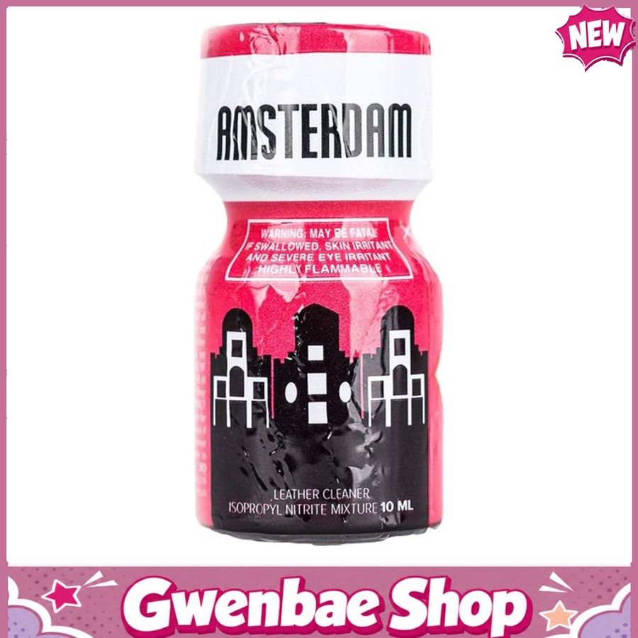 Chai Hít Tăng Khoái Cảm Kích Thích Bao Phê Amsterdam Leather Cleaner Poppers - 10ml - Gwenshop Chính Hãng