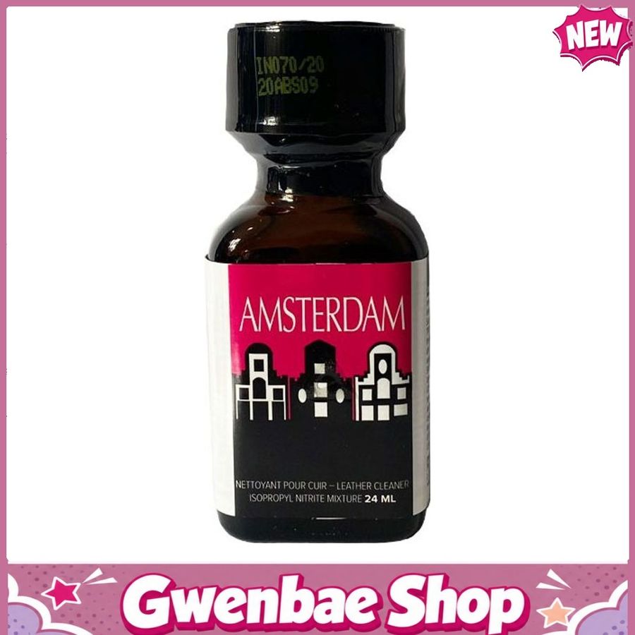 Chai Hít Tăng Khoái Cảm Kích Thích Bao Phê Amsterdam Leather Cleaner Poppers - 24ml - Gwenshop Chính Hãng