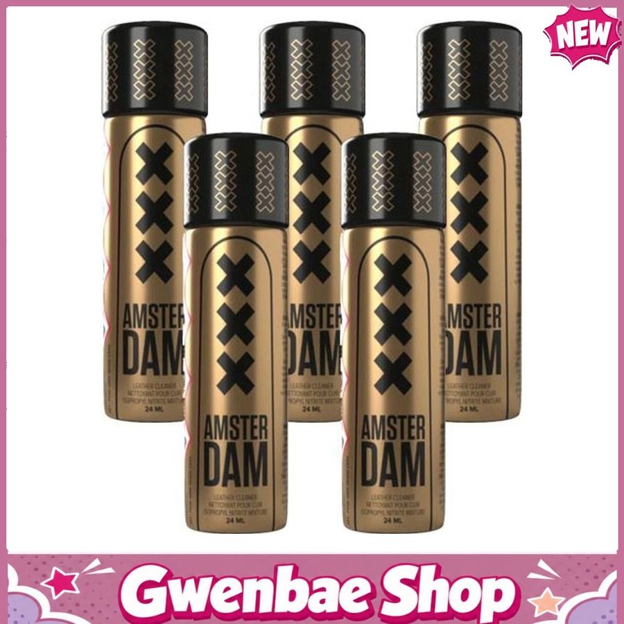 Chai Hít Tăng Khoái Cảm Kích Thích Bao Phê Amsterdam XXX Slim Poppers - 24ml - 5 Pack - Gwenshop Chính Hãng