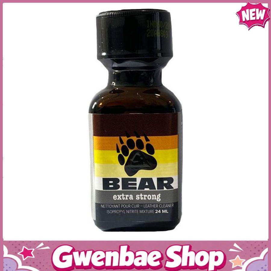 Chai Hít Tăng Khoái Cảm Kích Thích Bao Phê Bear Leather Cleaner Poppers - 24ml - Gwenshop Chính Hãng