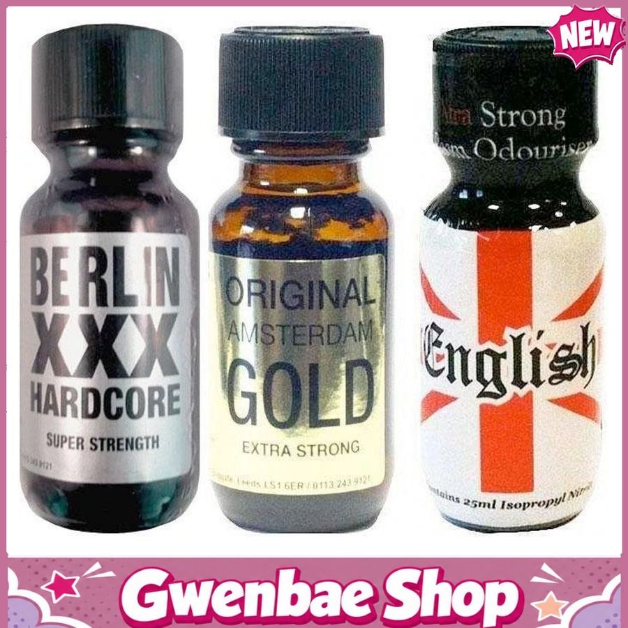 Chai Hít Thư Giãn Bay Phê Cho Cặp Đôi Popper Berlin-Amsterdam-Xtreme - 25ml Aroma Multi - Gwenshop Chính Hãng