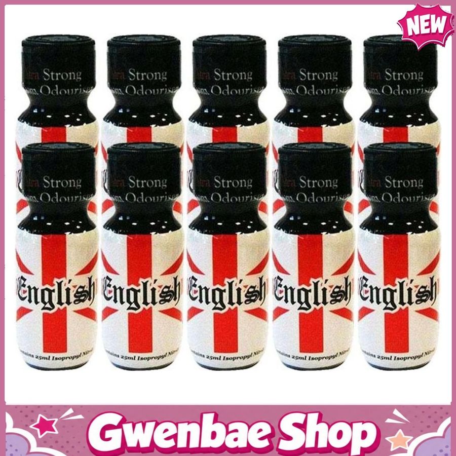 Chai Hít Tăng Khoái Cảm Kích Thích Bao Phê Popper English Aroma - 25ml - 10 Pack - Gwenshop Chính Hãng