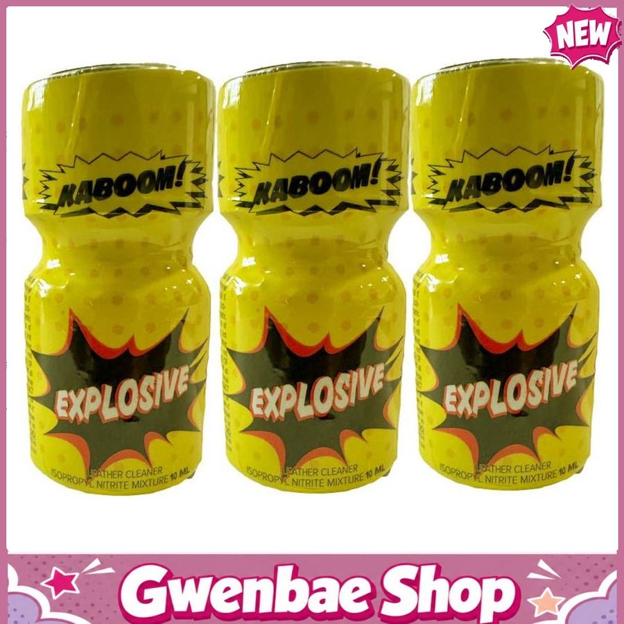 Chai Hít Tăng Khoái Cảm Kích Thích Bao Phê Explosive Leather Cleaner Poppers - 10ml - 3 Pack - Gwenshop Chính Hãng