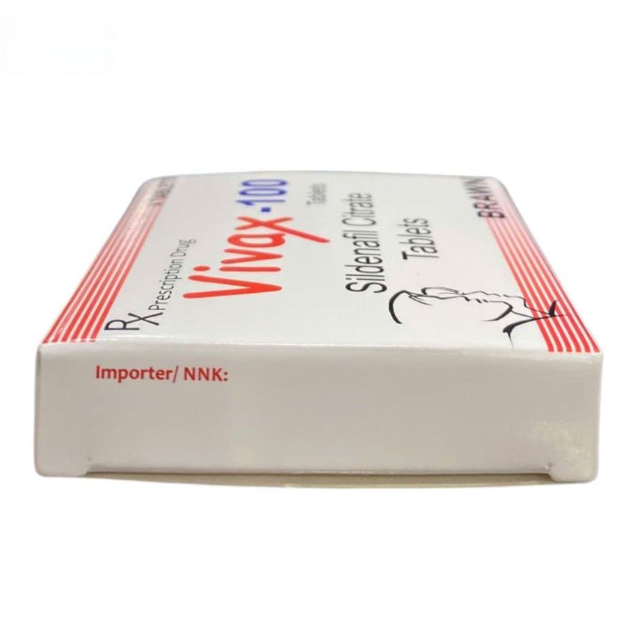 Viên uống Vivax-100 Brawn 100mg - điều trị rối loạn sinh lý nam cho nam giới trưởng thành - hàng chuẩn